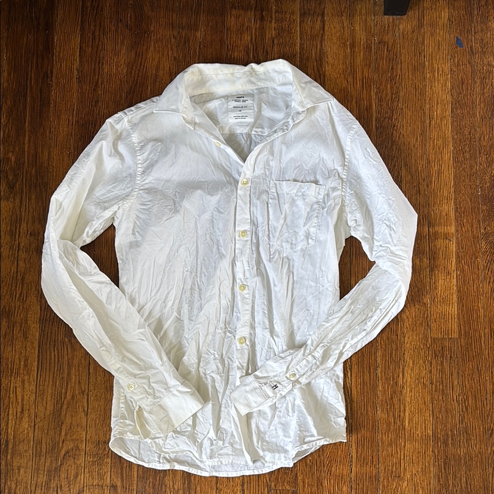 Men's Hope  White Button-Up Shirt